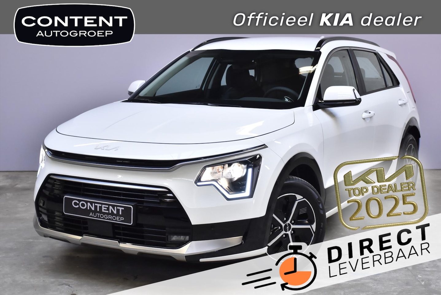Kia Niro - 1.6 GDi Hybrid DCT6 DynamicLine DIRECT LEVERBAAR - AutoWereld.nl