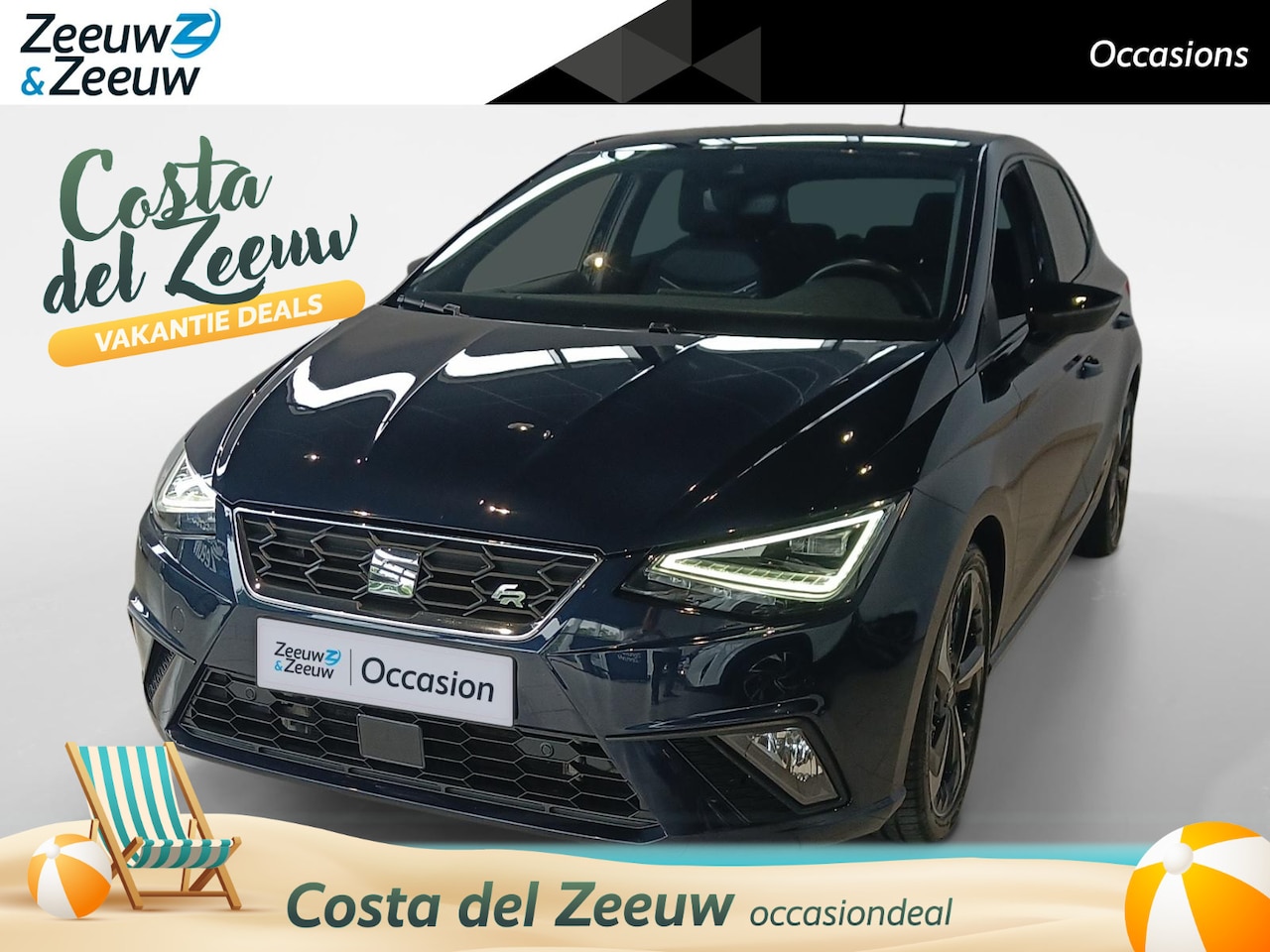 Seat Ibiza - 1.0 EcoTSI FR *Automaat*Navi+Camera*Climate*Parkeersensoren*LM.Velgen*ETC.. - AutoWereld.nl