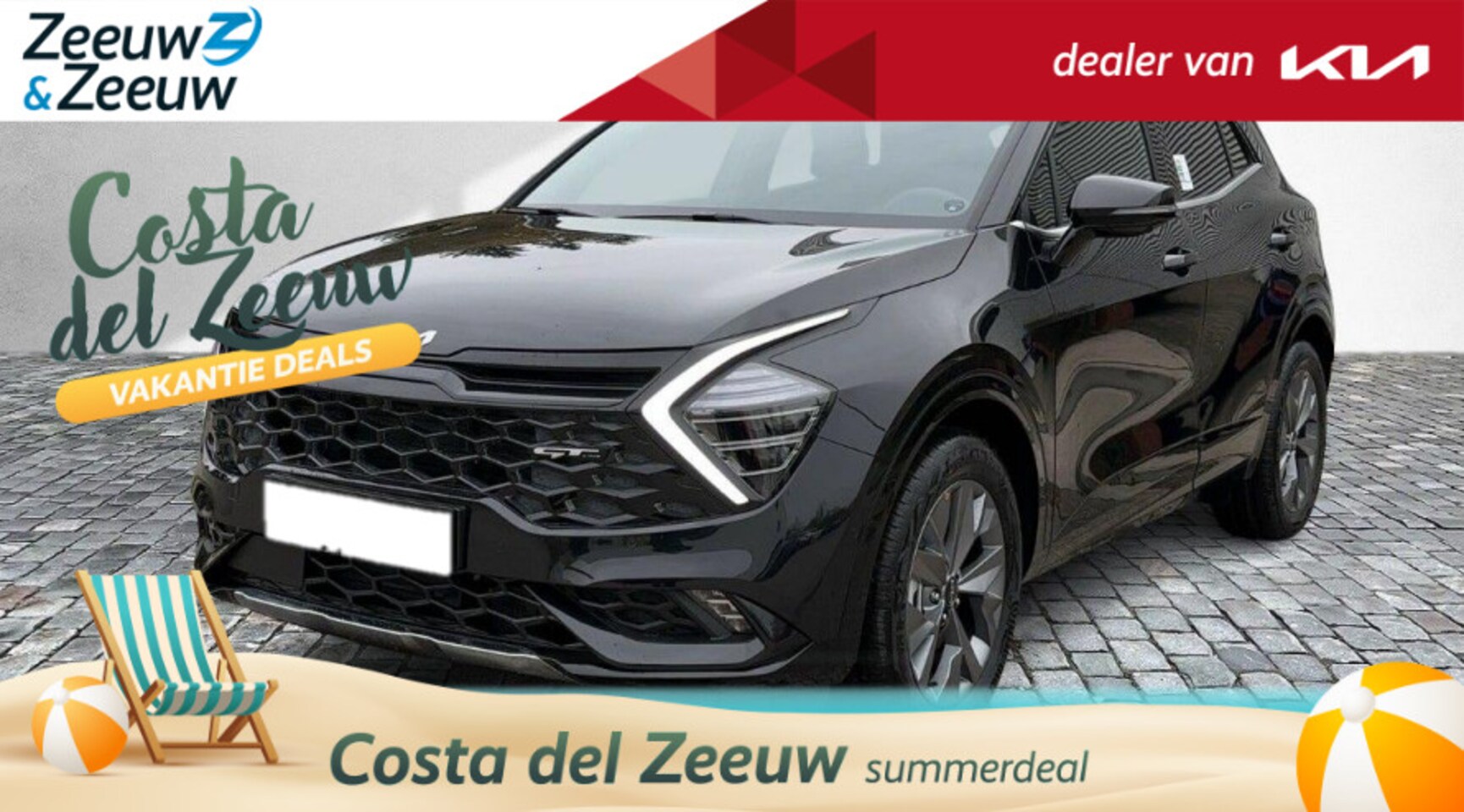 Kia Sportage - 1.6 T-GDi Hybrid GT-Line LIMITED EDITION ACTIEMODEL | SNEL LEVERBAAR | Stoel en stuurwiel - AutoWereld.nl