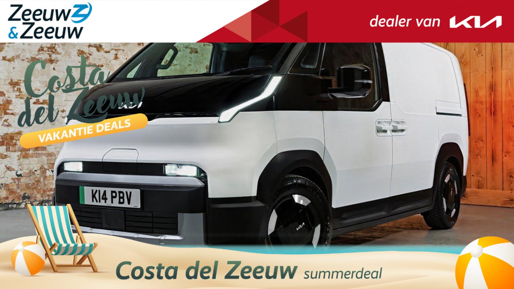 Kia PV5 - L2H1 Essential 51.5 kWh Tot 300KM WLTP | €2.500,-  accessoire cheque of 2,99% Rente mogeli - AutoWereld.nl