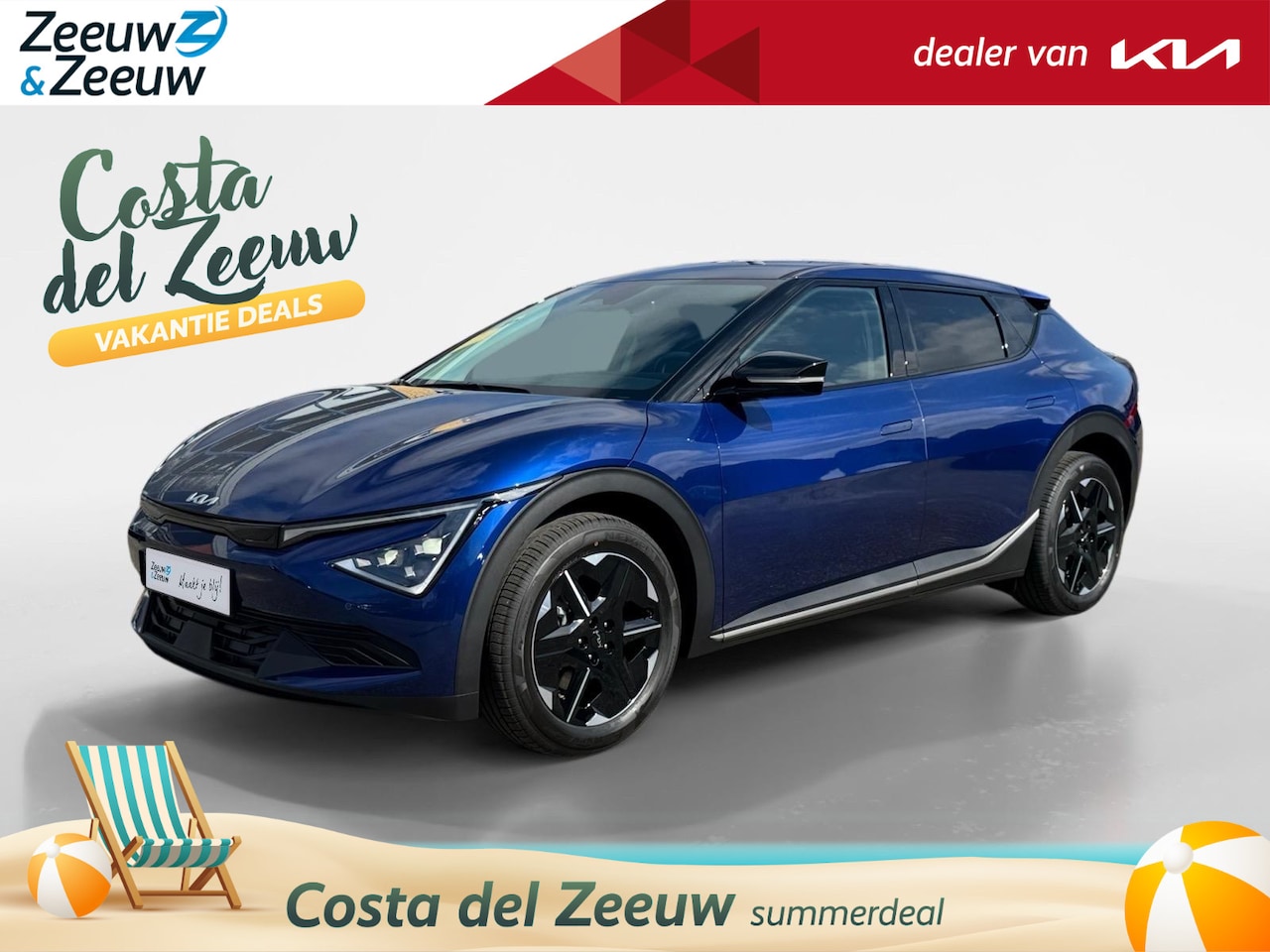 Kia EV6 - Light Edition 63 kWh | Enkele op voorraad voor meer info bel 015 - 3109955 | NU MET €4.000 - AutoWereld.nl