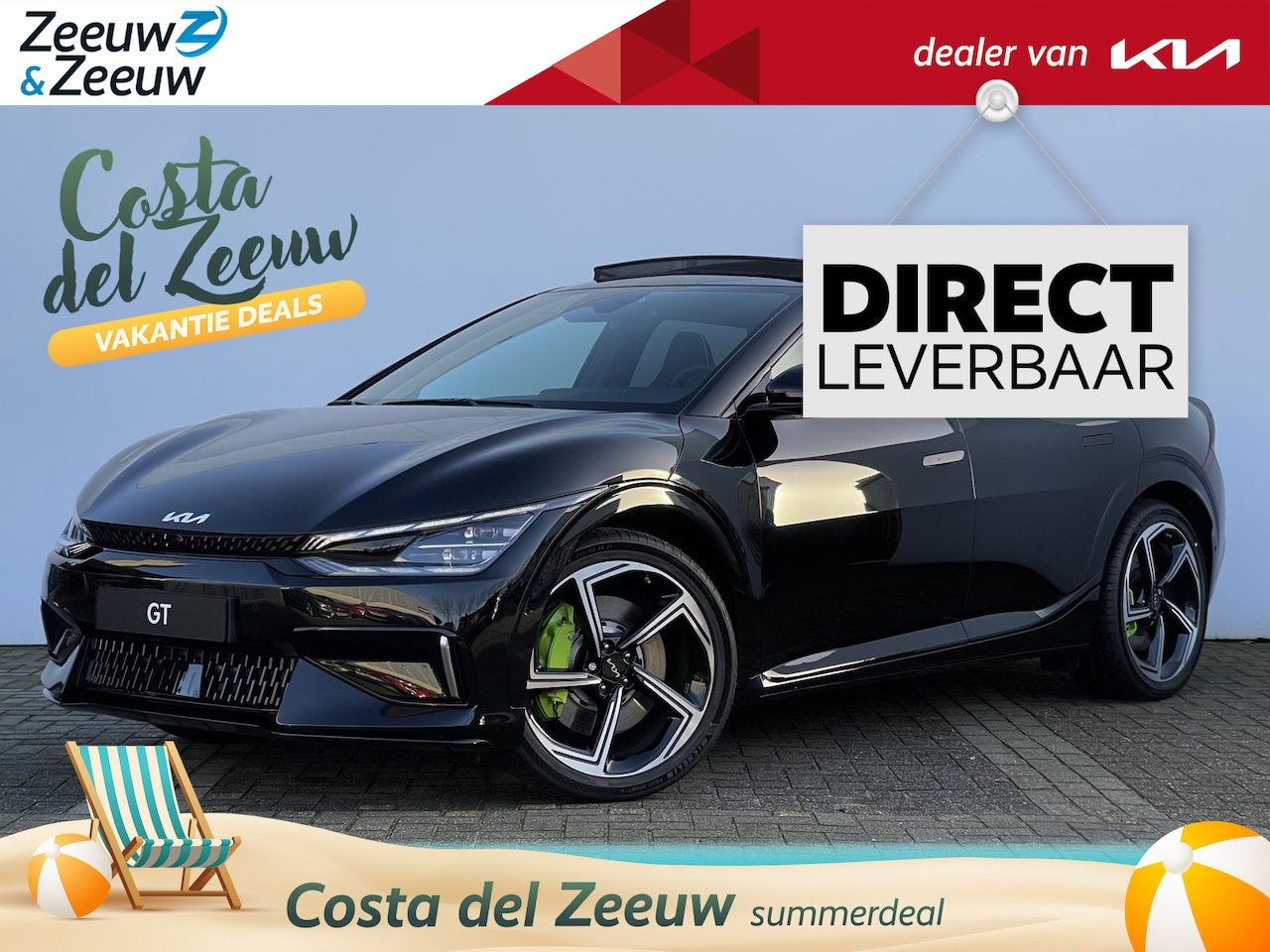 Kia EV6 - GT AWD 77.4 kWh | 1x VOORRAAD | DIRECT LEVERBAAR | €2950,- INRUILPREMIE | - AutoWereld.nl