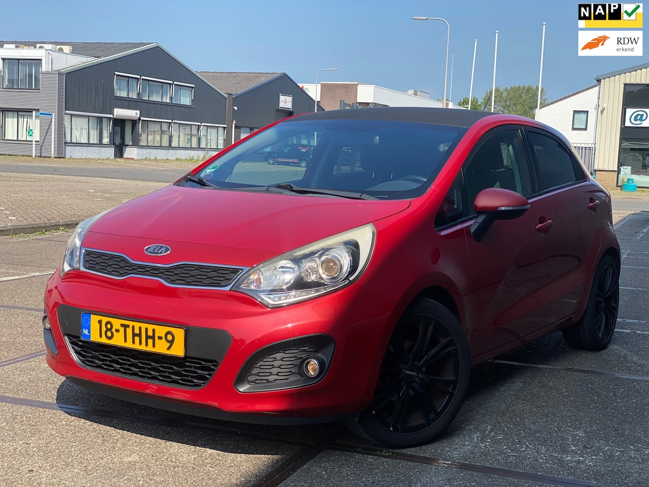 Kia Rio - 1.2 CVVT Super Pack/ 5drs/ sport pakket/ nap/ dealeronderhouden/ 1jaar apk/ airco/ pdc/ cr - AutoWereld.nl