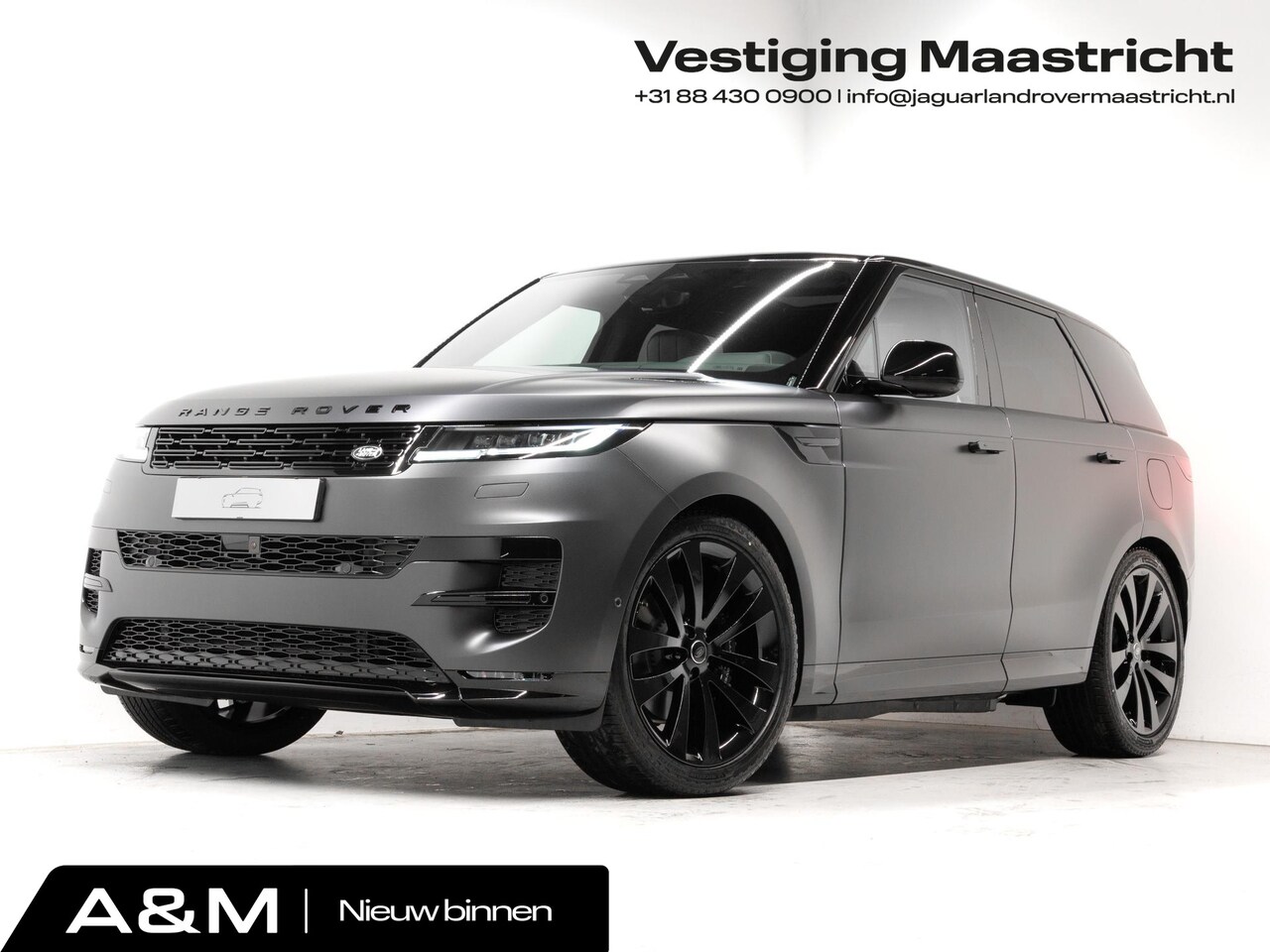 Land Rover Range Rover Sport - 3.0 P460e Dynamic SE PHEV STEALTH PACK - MATTE FOLIE -23" BLACK GLOSS WHEELS - AutoWereld.nl