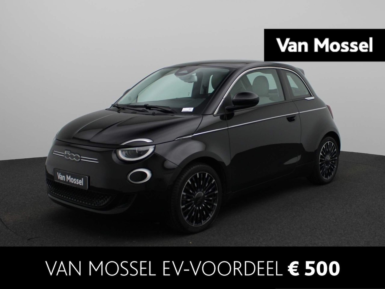 Fiat 500e - La Prima 42 kWh | Leder | Navi | ECC | Cam | LMV | Pano | - AutoWereld.nl