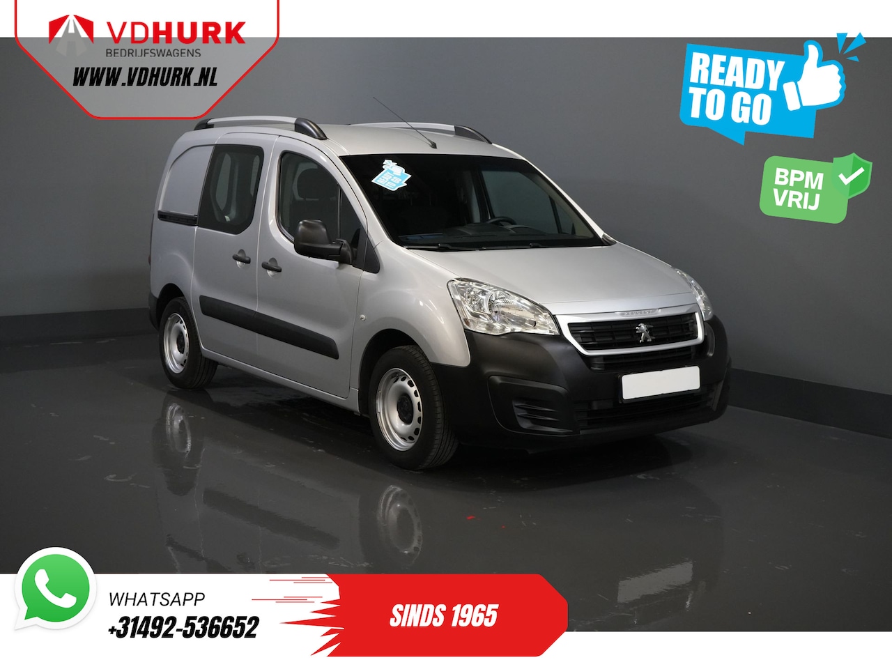 Peugeot Partner - 1.6 HDi BPM VRIJ! Ready2Go PDC/ Cruise/ Airco/ APK 2-2026 - AutoWereld.nl
