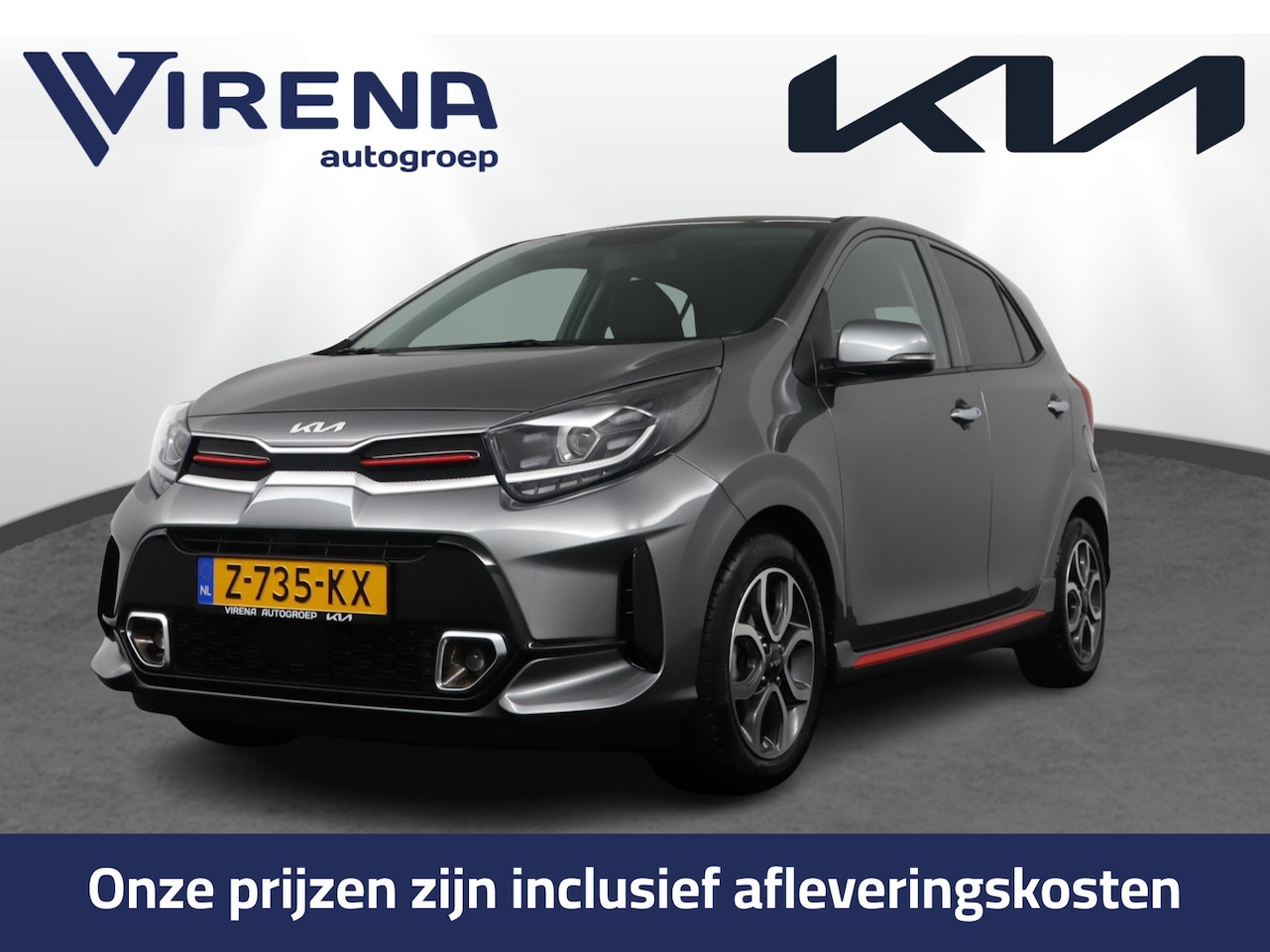 Kia Picanto - 1.0 DPi GT-Line Navigatie - Cruise Control - Airco - Climate Control - Apple CarPlay/Andro - AutoWereld.nl