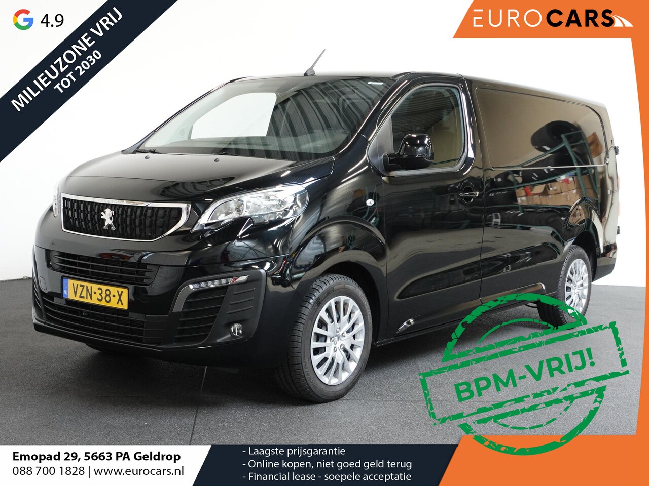 Peugeot Expert - 145PK L3 Automaat Navigatie Apple Carplay Cruise control Trekhaak Parkeersensoren Euro6 - AutoWereld.nl