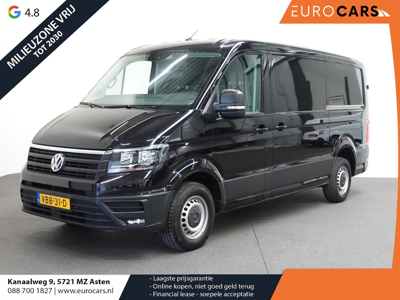Volkswagen Crafter - L3H2 L2H1 Highline 2x Schuifdeur Navigatie Cruisecontrol Airco Parkeersensoren Euro6 - AutoWereld.nl