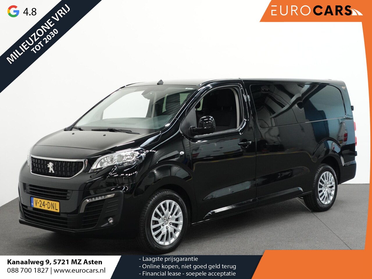 Peugeot Expert - 180pk Automaat Long L3 Premium Dubbele Cabine Airco Bluetooth Trekhaak Bluetooth Cruise - AutoWereld.nl