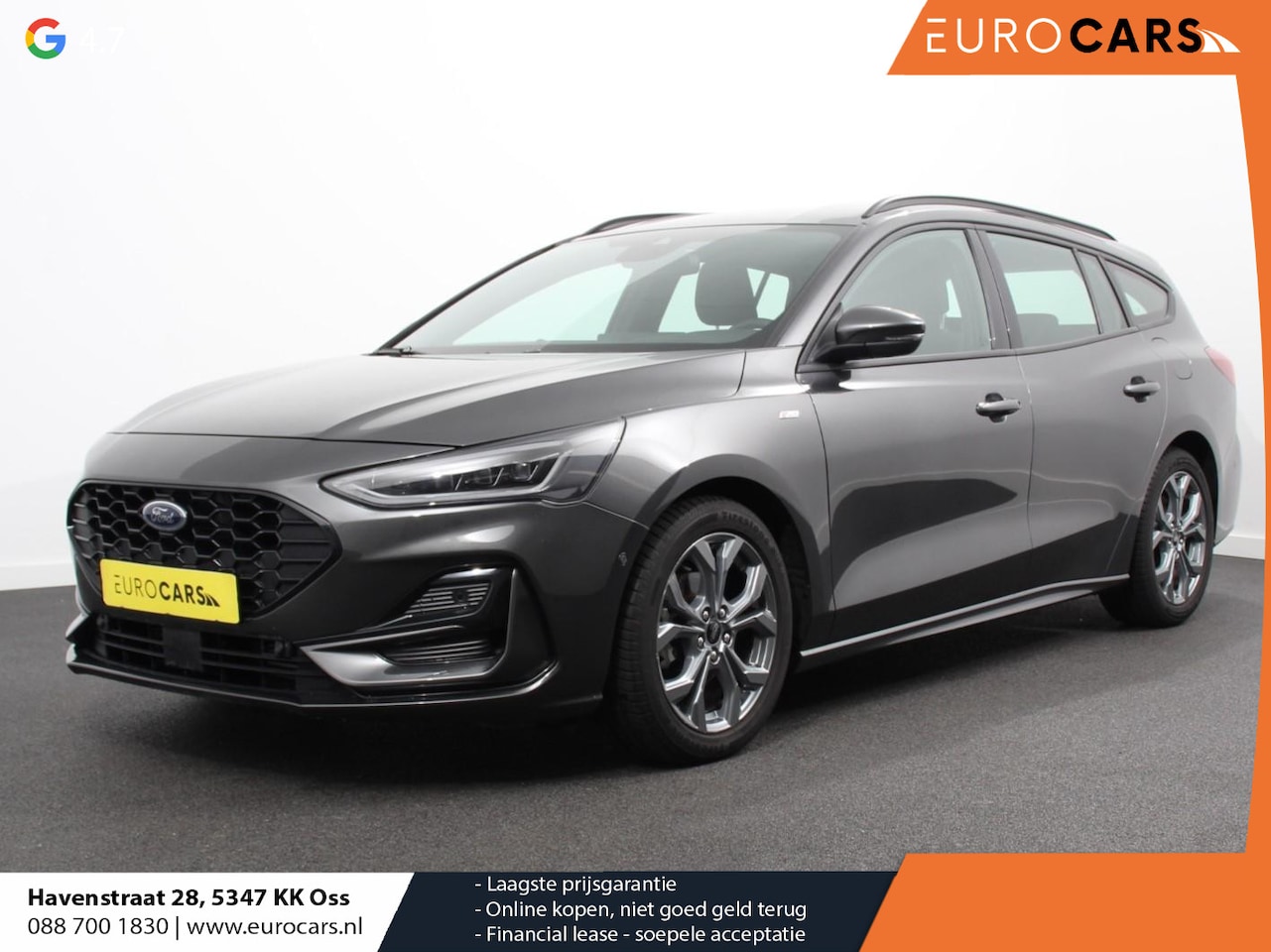 Ford Focus Wagon - 1.0 EcoBoost Hybrid ST Line Navigatie Climate Control Led Dab Camera Parkeer sensoren Crui - AutoWereld.nl