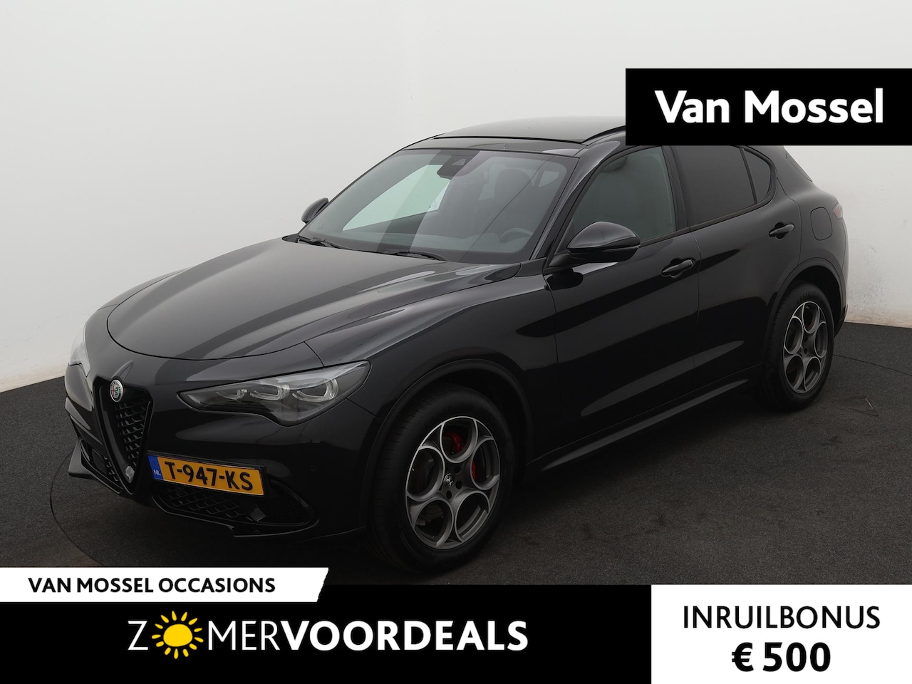 Alfa Romeo Stelvio - 2.0 T GME AWD 280pk Sprint | Leer | Elektrische Stoelen | Stoel + Stuur verwarming | Parke - AutoWereld.nl