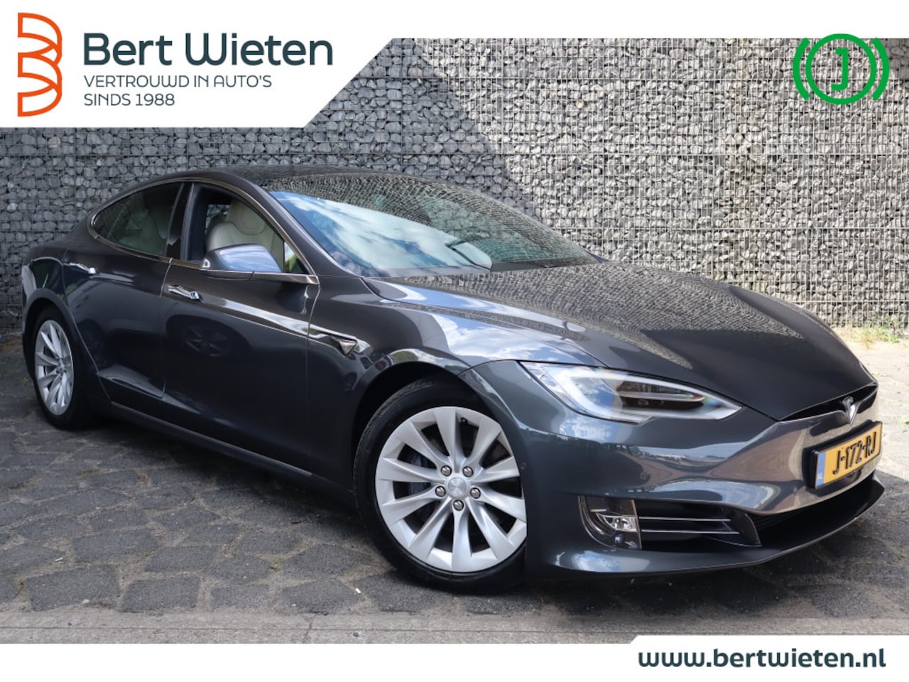 Tesla Model S - Long Range I Geen Import I Beige Int. I Houten afwerking I Achte - AutoWereld.nl