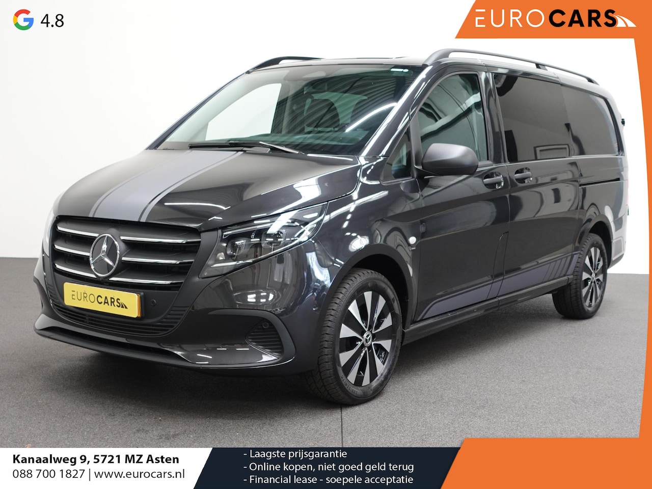 Mercedes-Benz Vito - 114 CDI L2 Select Dubbele Cabine Automaat Airco Navi Lang Dubbele Cabine - AutoWereld.nl