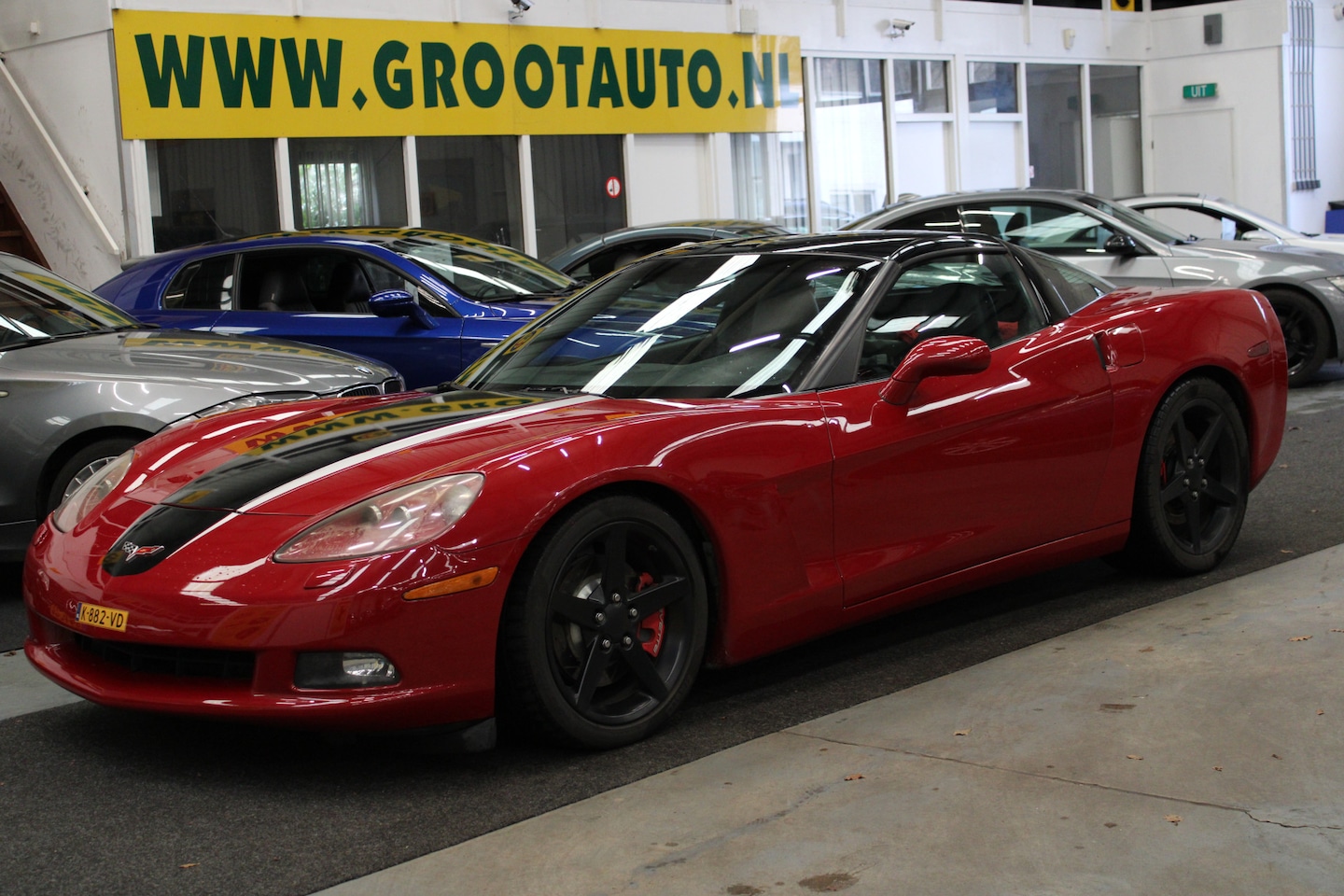 Chevrolet Corvette - C6 6.0 Coupé, Automaat T-Roof, Airco, Leder, Stuurbekrachtiging - AutoWereld.nl