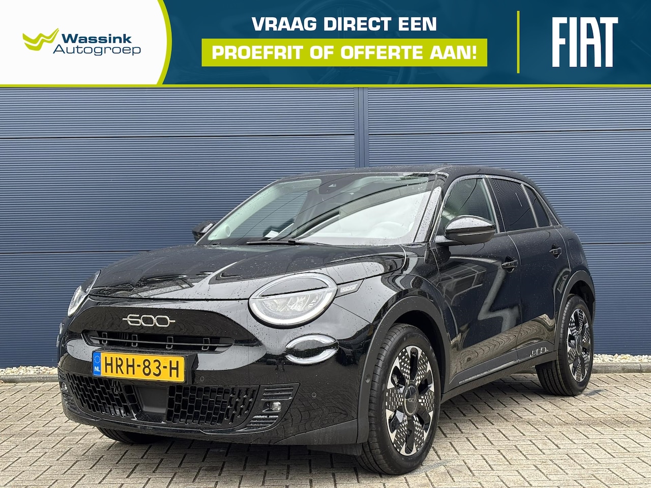 Fiat 600 - 1.2 Hybrid 100pk Aut La Prima | Navigatie | Elektrische achterklep | Leder | Stoelverwarmi - AutoWereld.nl