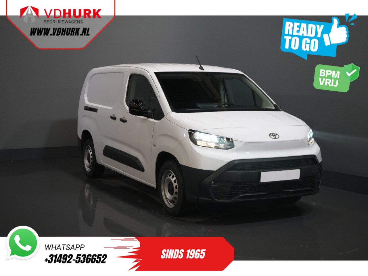 Toyota ProAce City - 1.5 130 pk Aut. L2 BPM VRIJ! LED/ Virtual Cockpit/ 3 pers./ Carplay/ Camera/ Climate/ PDC/ - AutoWereld.nl