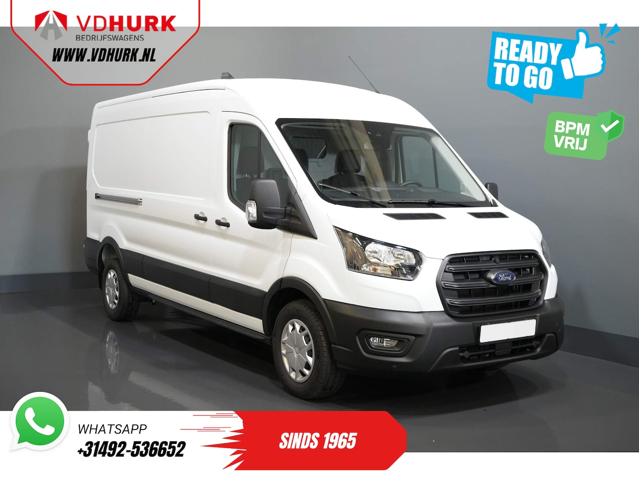 Ford Transit - 350 2.0 TDCI 130 pk Aut. L3H2 Trend BPM VRIJ/ Cruise/ PDC V+A/ DAB/ Airco - AutoWereld.nl