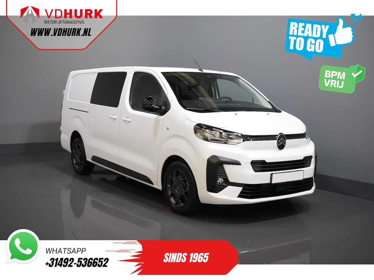 Citroën Jumpy - 2.0 HDI 180 pk Aut. DC Dubbel Cabine BPM VRIJ! 2x Schuifdeur/ Virtual Cockpit/ Navi/ Carpl - AutoWereld.nl