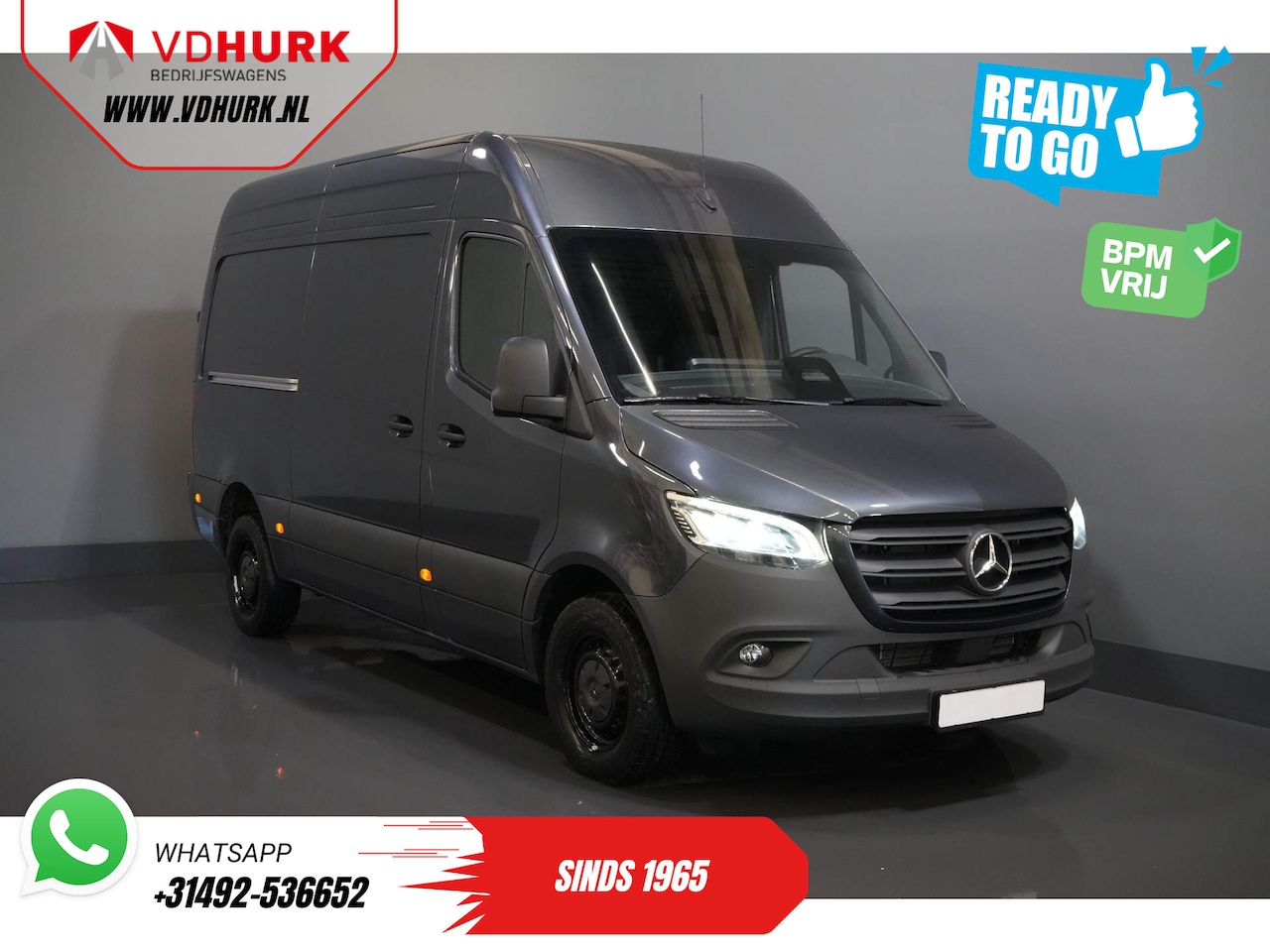 Mercedes-Benz Sprinter - 319 Aut. L2H2 BPM VRIJ Select LED/ 3.5t Trekverm./ Gev.Stoel/ Camera/ Cruise - AutoWereld.nl