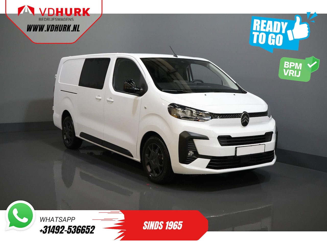 Citroën Jumpy - 2.0 HDI 180 pk Aut. DC Dubbel Cabine BPM VRIJ! 2x Schuifdeur/ Virtual Cockpit/ Navi/ Carpl - AutoWereld.nl