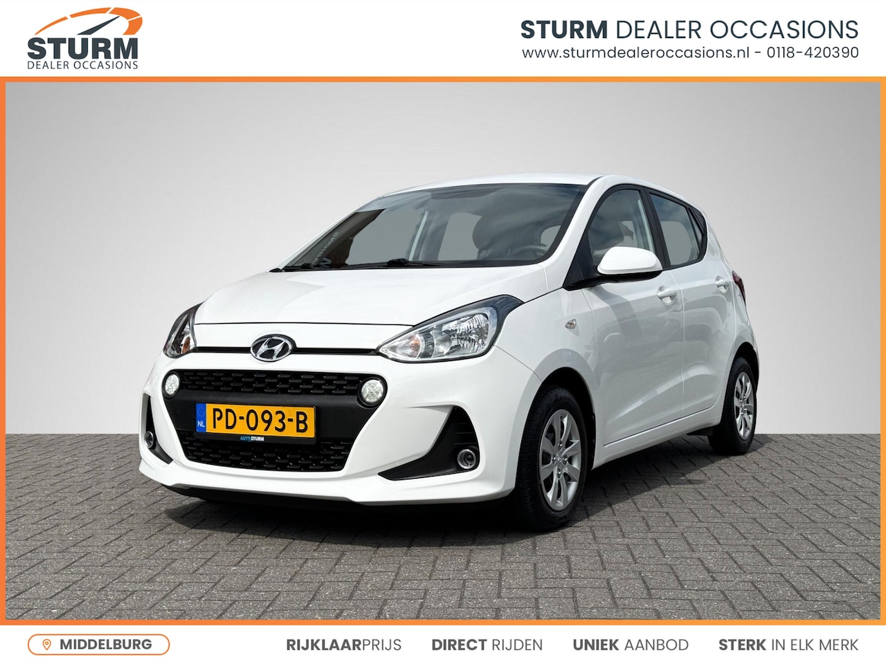 Hyundai i10 - 1.0i Go! 2017 | Navigatie | Apple Carplay/Android Auto | Cruise & Climate Control | Elek. - AutoWereld.nl