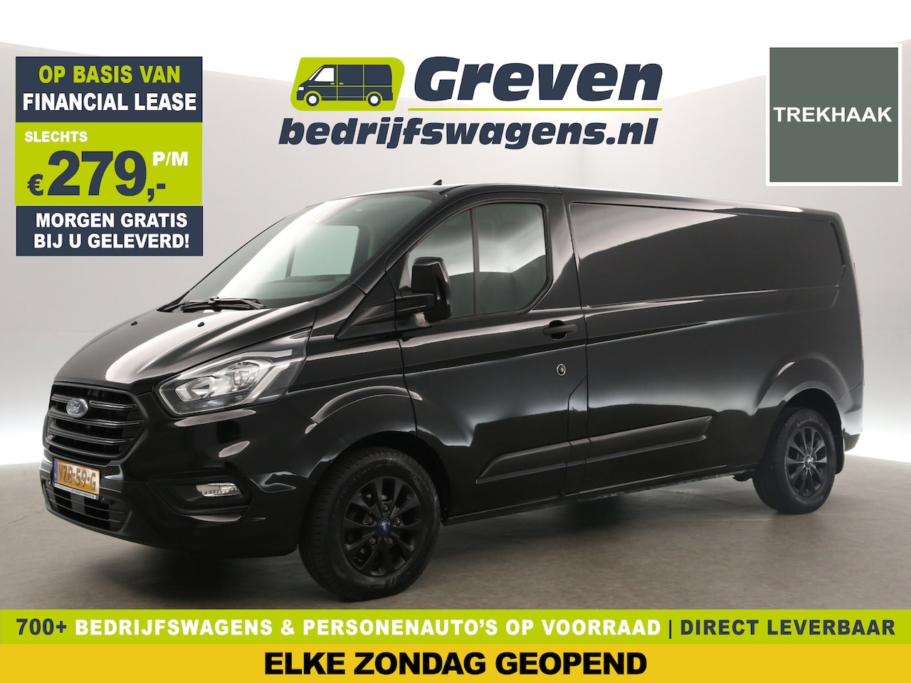 Ford Transit Custom - 300 2.0 TDCI L2H1 Airco Cruise Trekhaak LED 3 Persoons 16"LMV PDC Stoelverwarming - AutoWereld.nl