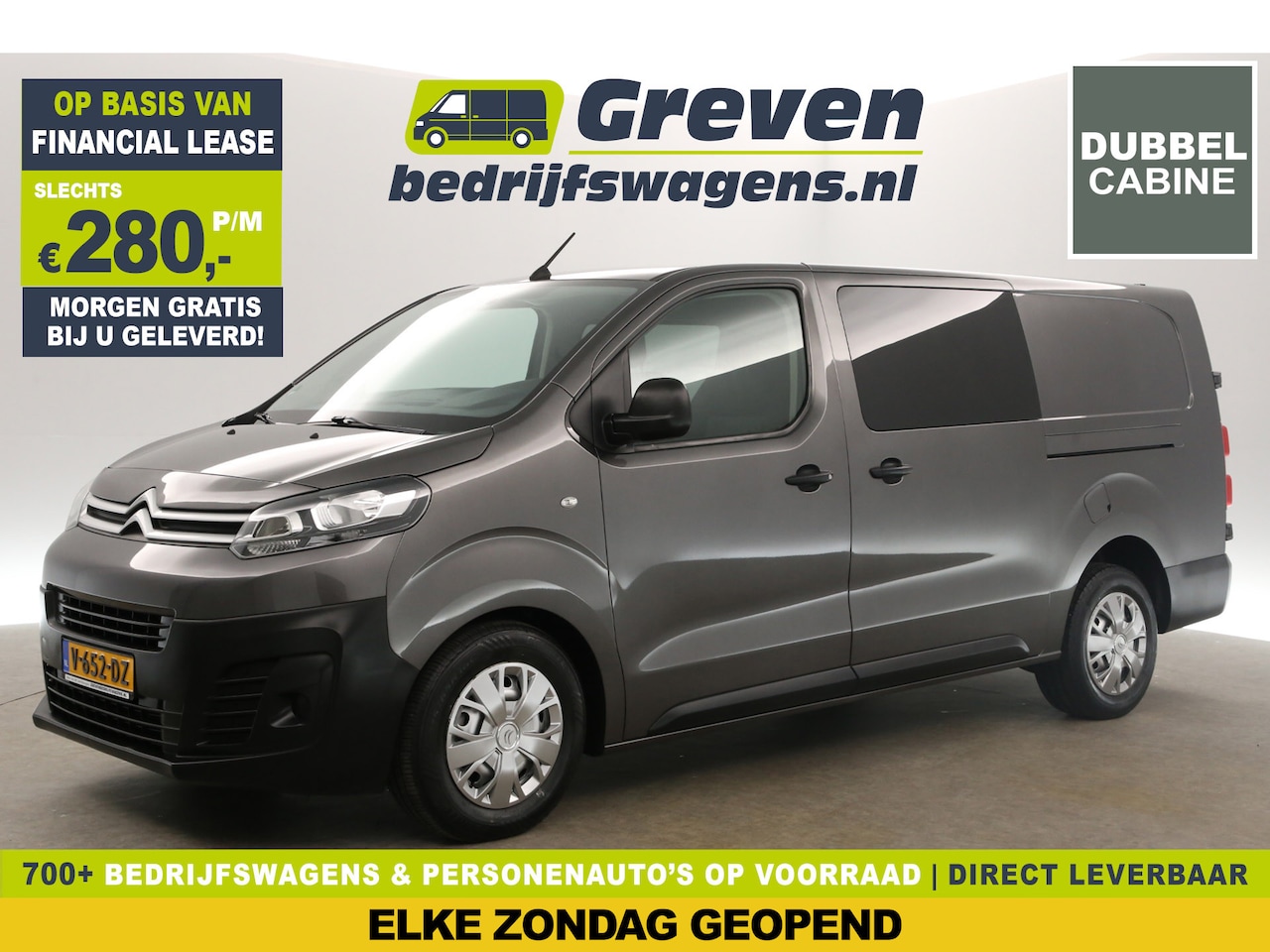 Citroën Jumpy - 2.0 BlueHDI L3H1 | Dubbele Cabine | 5 Persoons | Airco Cruise 2xSchuifdeur Parkeersensoren - AutoWereld.nl