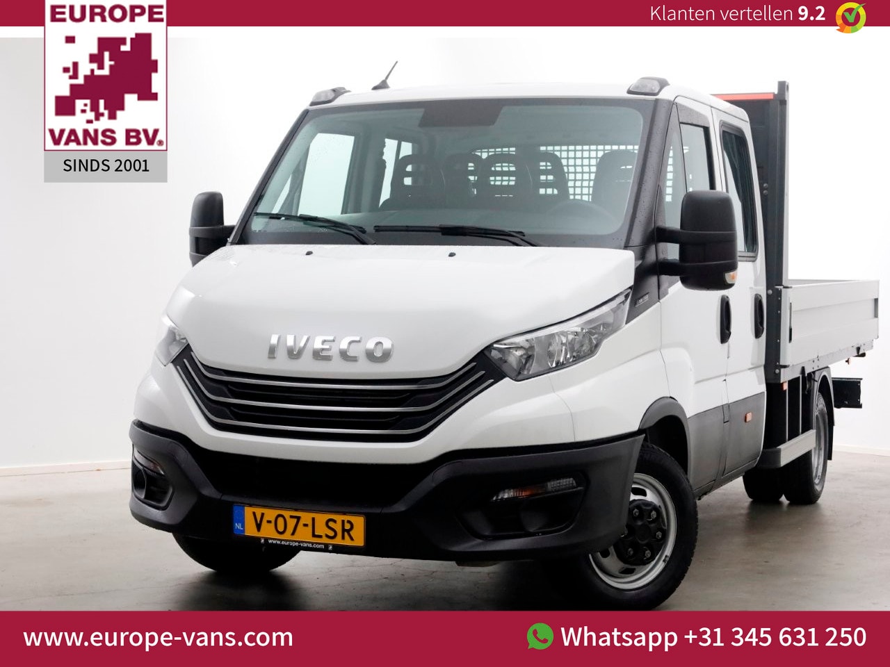Iveco Daily - 35C14 136pk E6 Open Laadbak D.C. Trekhaak 3500kg 09-2023 - AutoWereld.nl