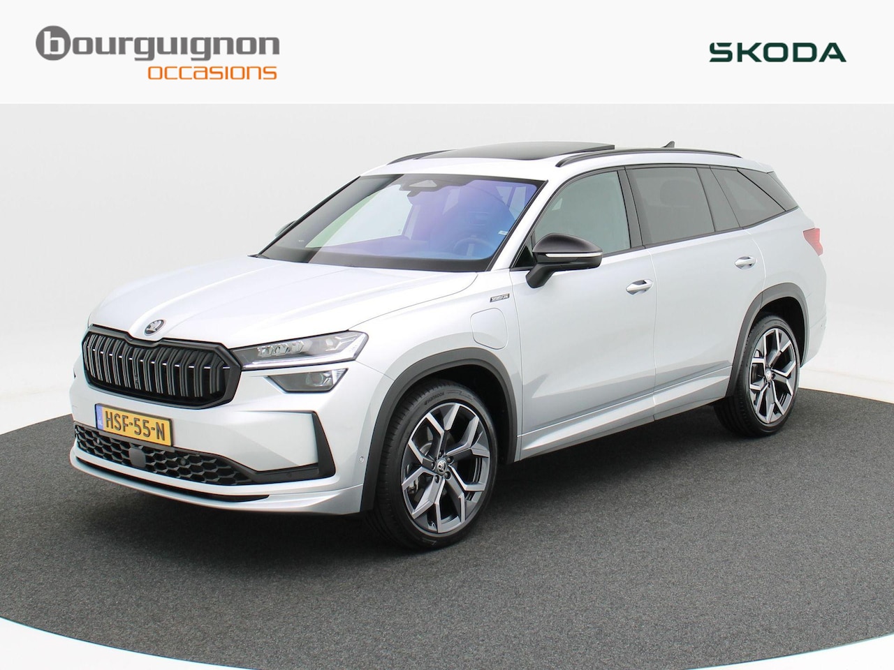 Skoda Kodiaq - 1.5 TSi 204 Pk PHEV Sportline Business | Panoramadak | Trekhaak | Head-Up | 20 Inch | Wint - AutoWereld.nl
