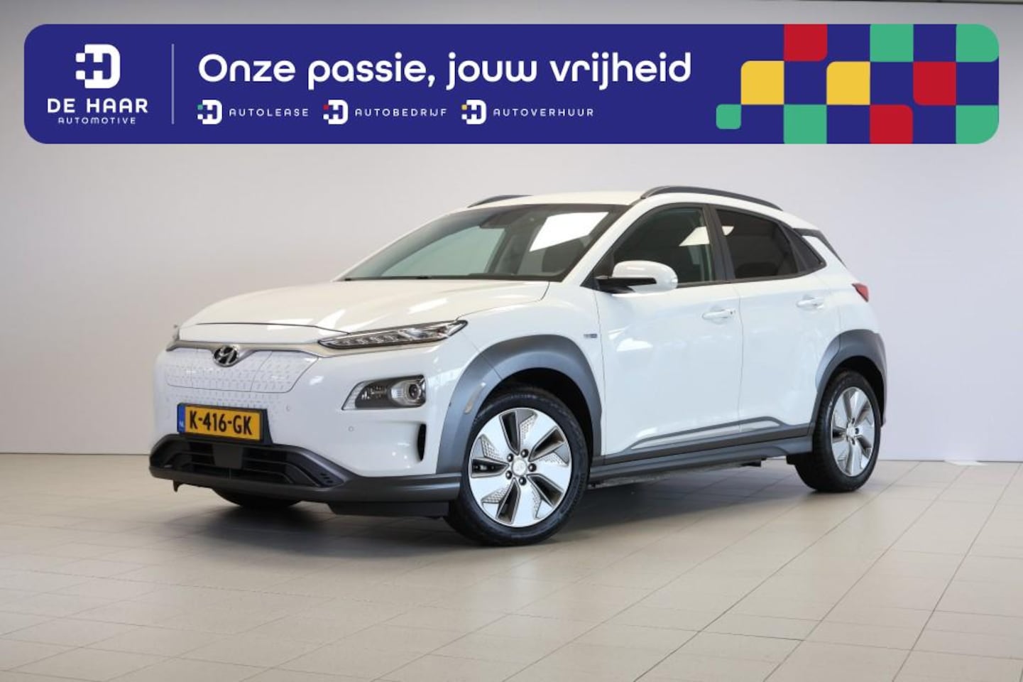 Hyundai Kona - EV Premium 64 kWh - Krell Audio - SOH 97% Head-up Display - AutoWereld.nl