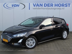 Ford Focus - 1.0-125pk EcoBoost Titanium. Volautm. airco dual, adaptive cruise cntrl, trekhaak, head-up