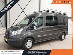 Ford Transit - 130pk L3H2 Dubbele Cabine 6-Zits Airco Cruise control Trekhaak Imperiaal Euro6