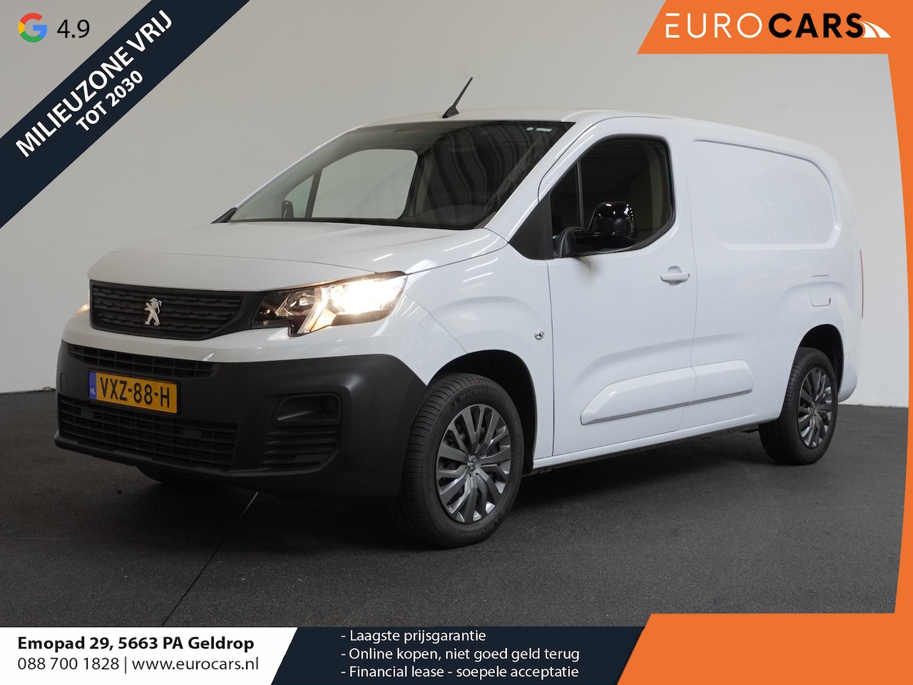 Peugeot Partner - 1.5 BlueHDi 100pk L2 Trekhaak Navigatie Airco Apple Carplay Cruise Control 3-Zits Euro6 - AutoWereld.nl