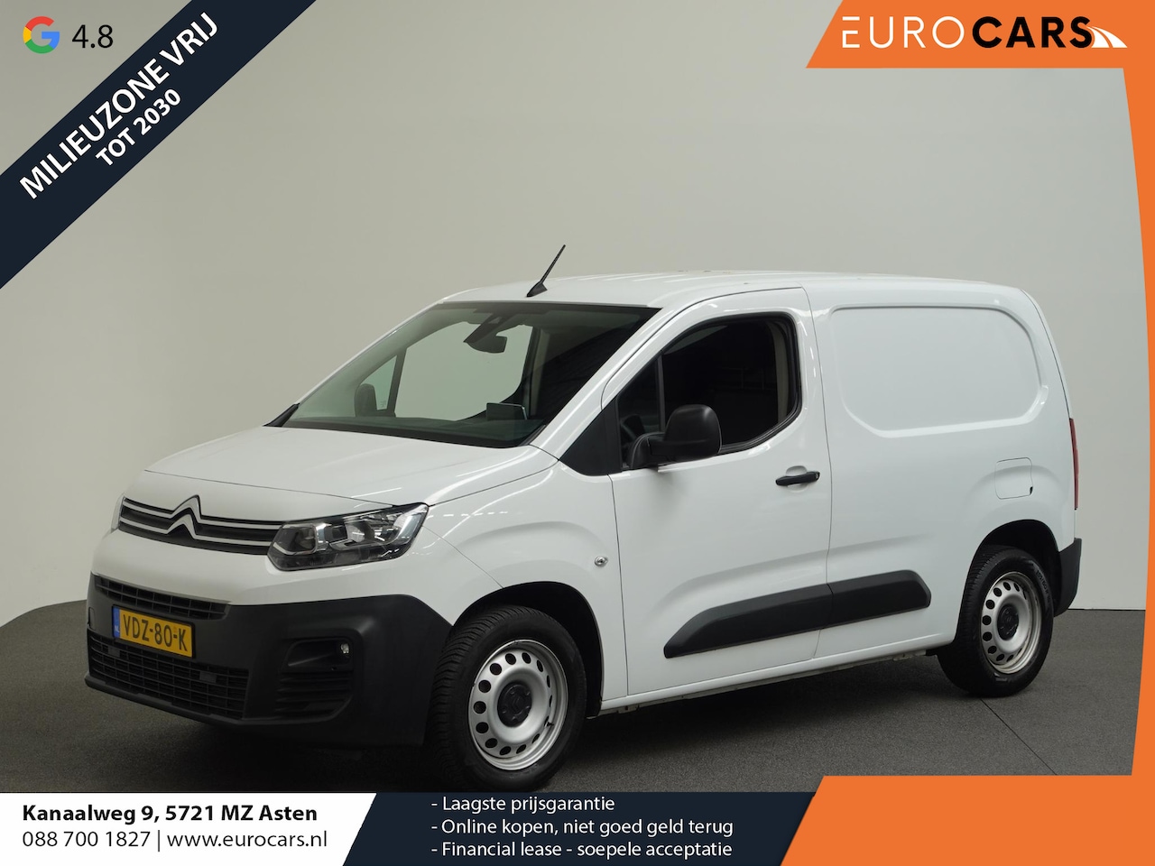 Citroën Berlingo - 130pk Automaat Apple Carplay Cruise control Parkeersensoren 3-zits Airco Euro6 - AutoWereld.nl