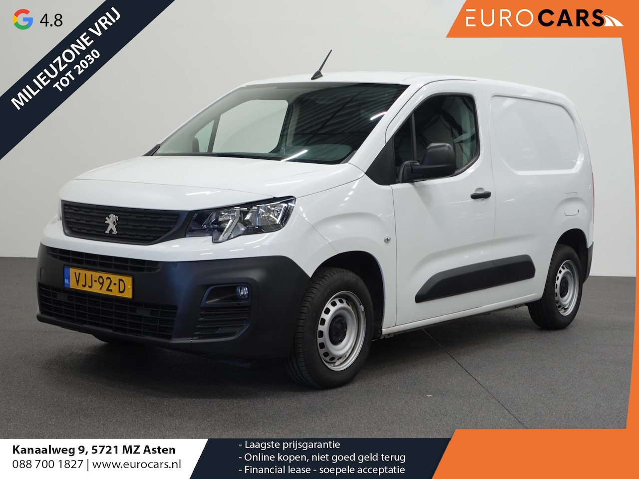 Peugeot Partner - 75pk Premium Apple Carplay / Android auto Cruise control Airco 2-zits - AutoWereld.nl