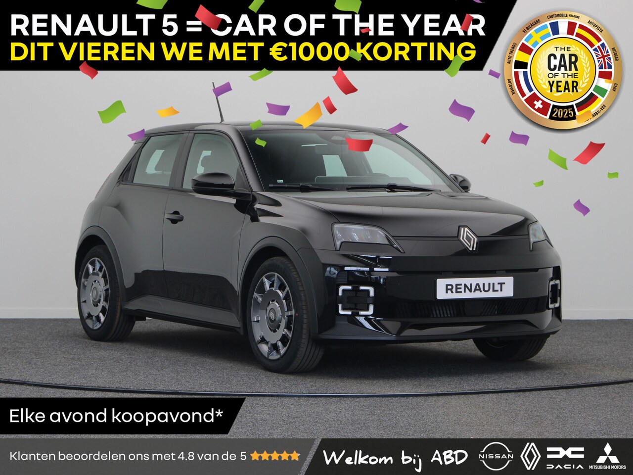 Renault 5 - Evolution Urban range | Cruise control met snelheidsbegrenzer | Full LED koplampen | ISOFI - AutoWereld.nl