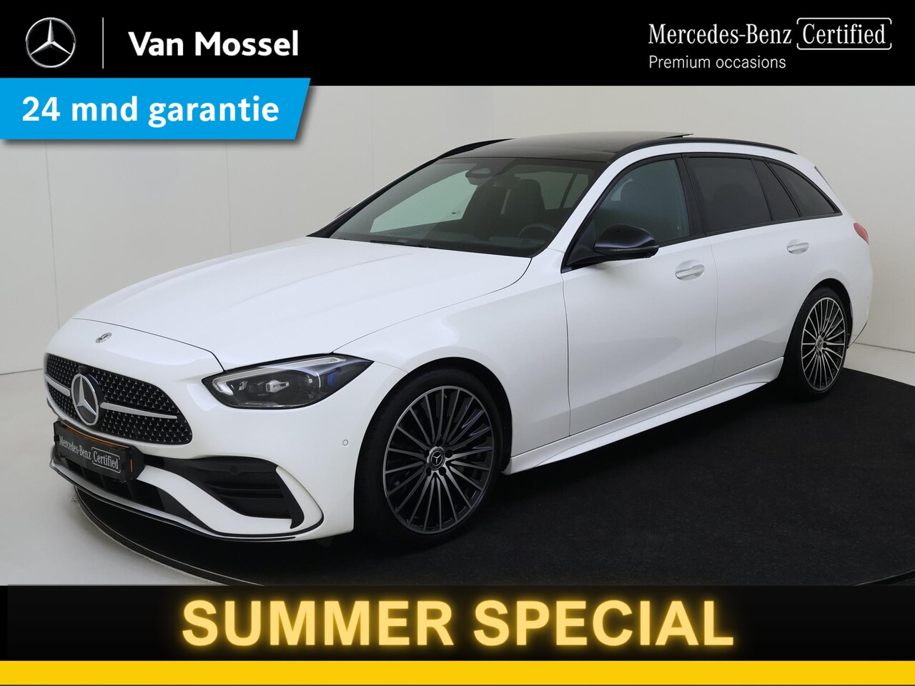 Mercedes-Benz C-klasse Estate - 180 AMG Line /Panoramadak /Night pakket /19 Inch /Head-up display - AutoWereld.nl