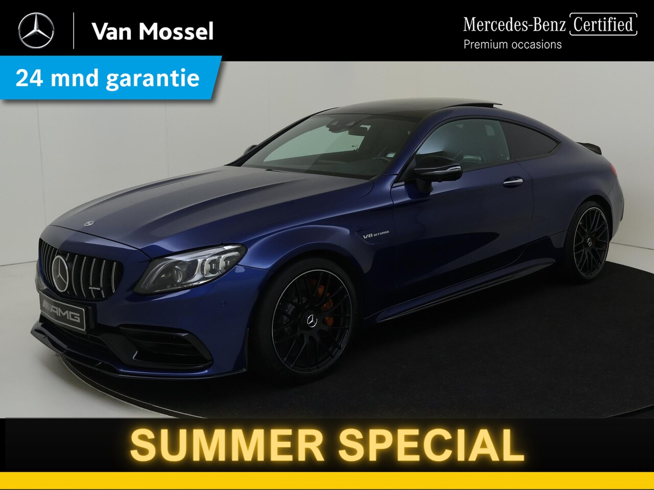 Mercedes-Benz C-klasse Coupé - AMG 63 S Premium Plus Pack /Keramisch /Burmester /HUD /Rijassistentiepakket /19 Inch - AutoWereld.nl