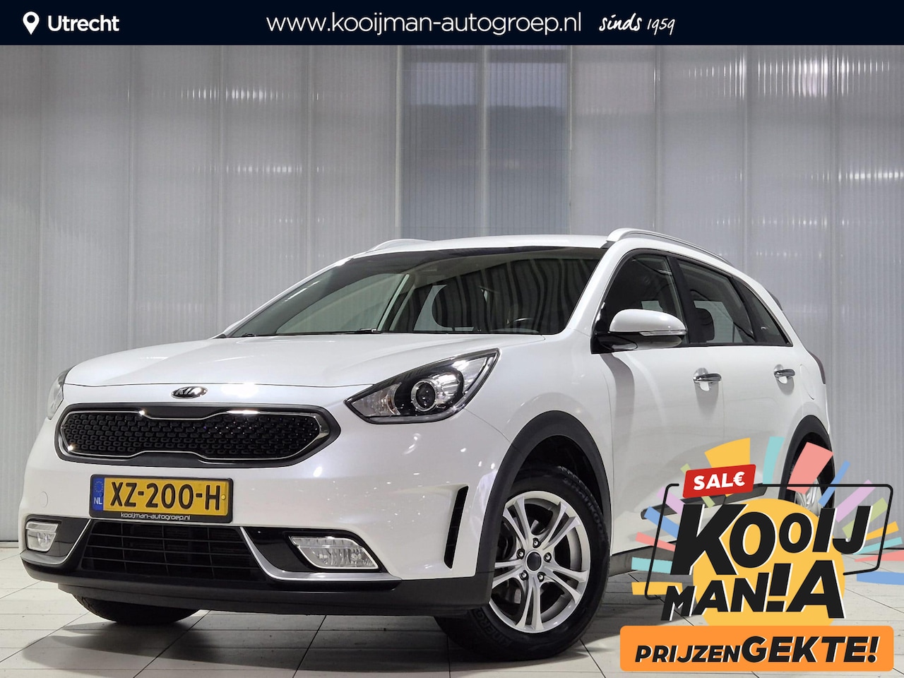 Kia Niro - 1.6 GDi Hybrid DynamicLine 1.6 GDi Hybrid DynamicLine , achteruitrijcamera, cruise control, Navigatie - AutoWereld.nl