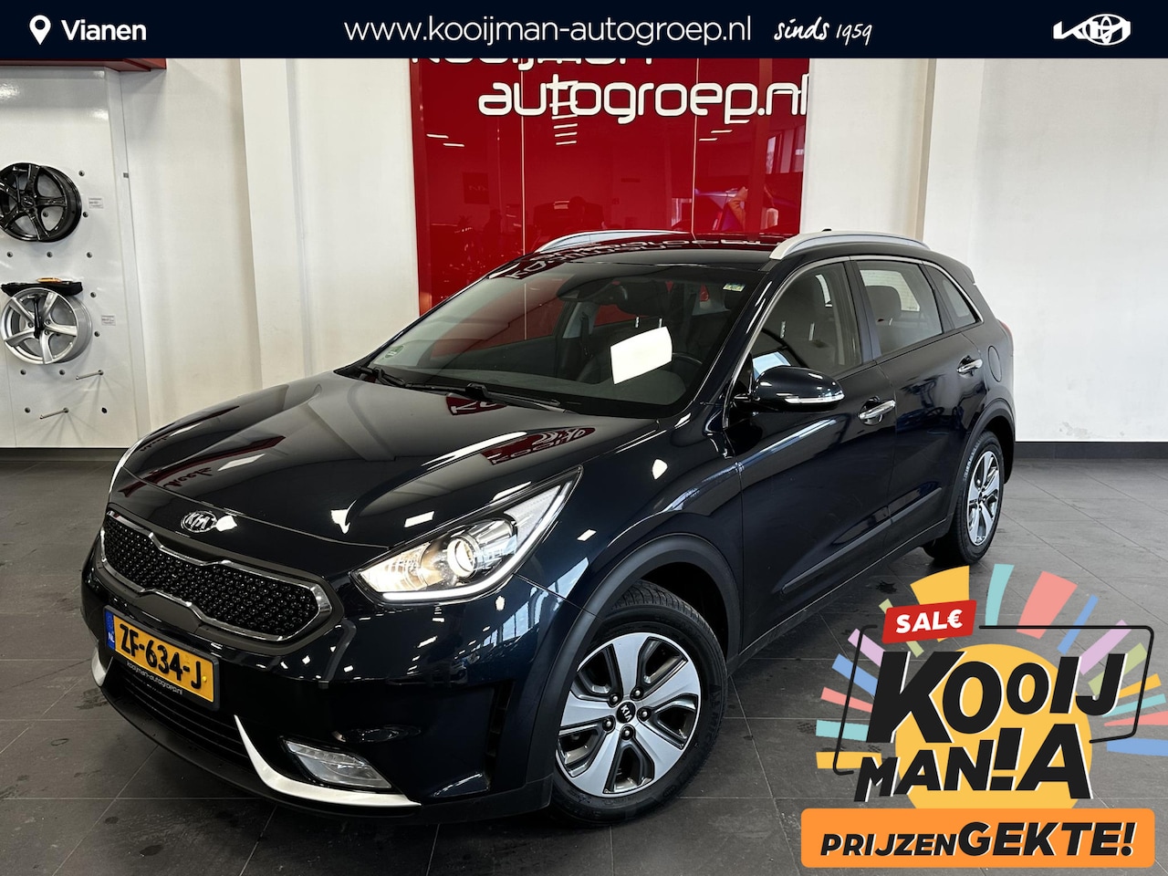Kia Niro - 1.6 GDi Hybrid DynamicLine 1.6 GDi Hybrid DynamicLine ,NL auto ,Cruise control ,Achteruitrij camera ,Apple Carplay/An - AutoWereld.nl