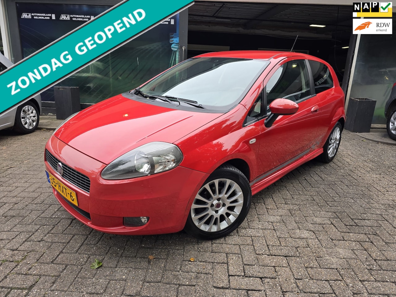 Fiat Grande Punto - 1.4 NeroBianco | INRUILKOOPJE | ZO MEE | APK TOT 02-26 | AIRCO | - AutoWereld.nl