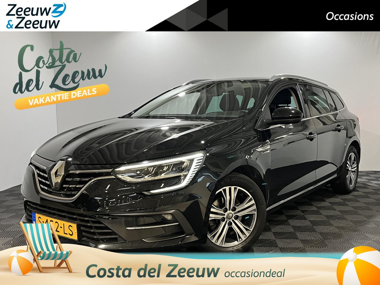 Renault Mégane Estate - 1.3 - 140PK TCe Intens | Trekhaak (1700 KG) | Navi | Parkeersensoren | Apple CarPlay/Andro - AutoWereld.nl