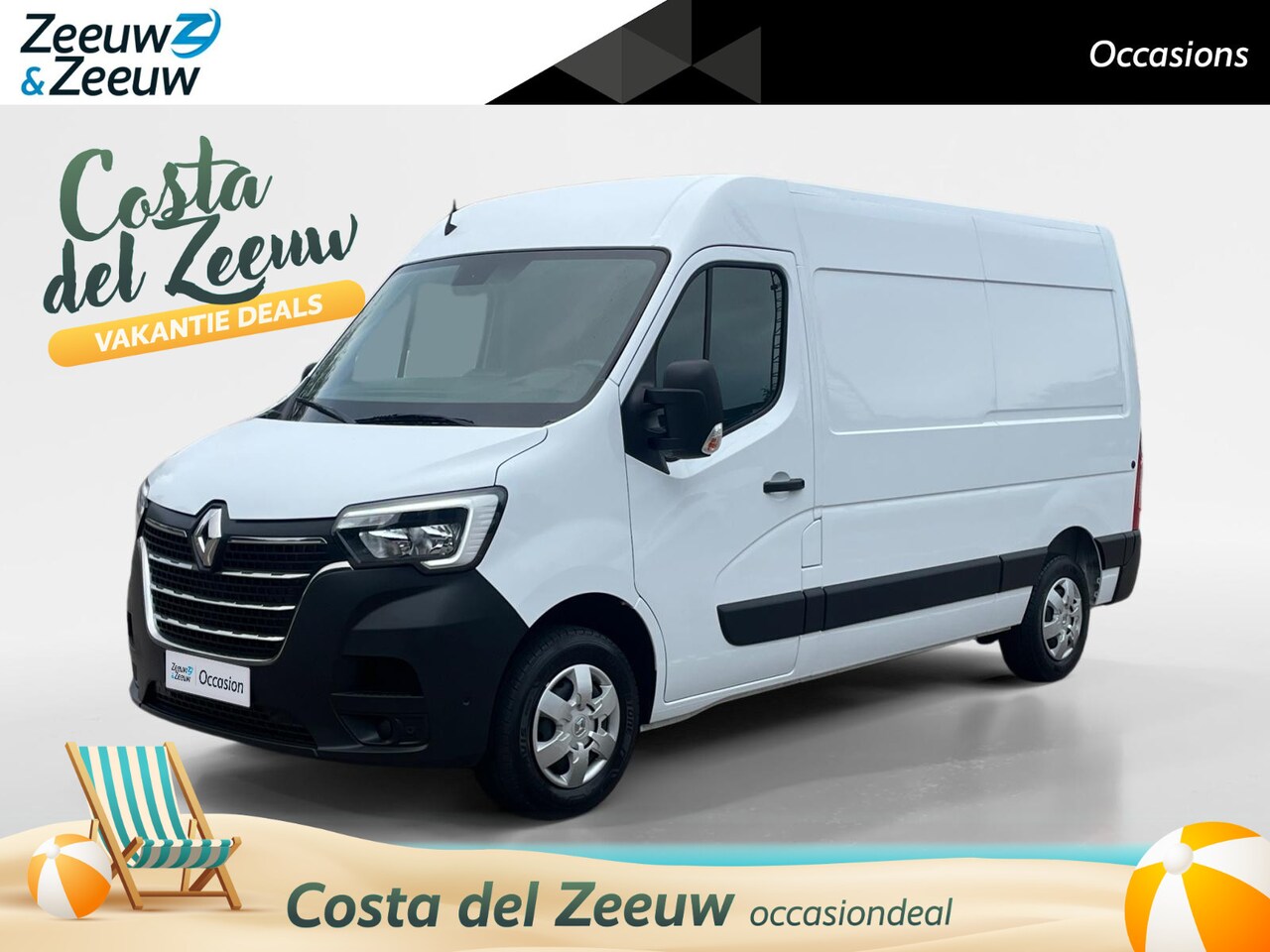 Renault Master - T33 2.3 dCi 135 L2H2 Work Edition *Navi+Camera*Airco*Passagiersbank*Parkeersensoren*Cruise - AutoWereld.nl