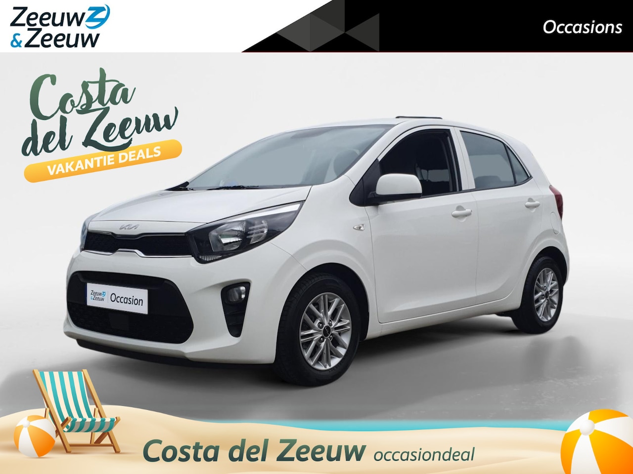 Kia Picanto - 1.0 DPi DynamicLine AUTOMAAT | Airco | Apple Carplay / Android auto | Cruise control | Blu - AutoWereld.nl