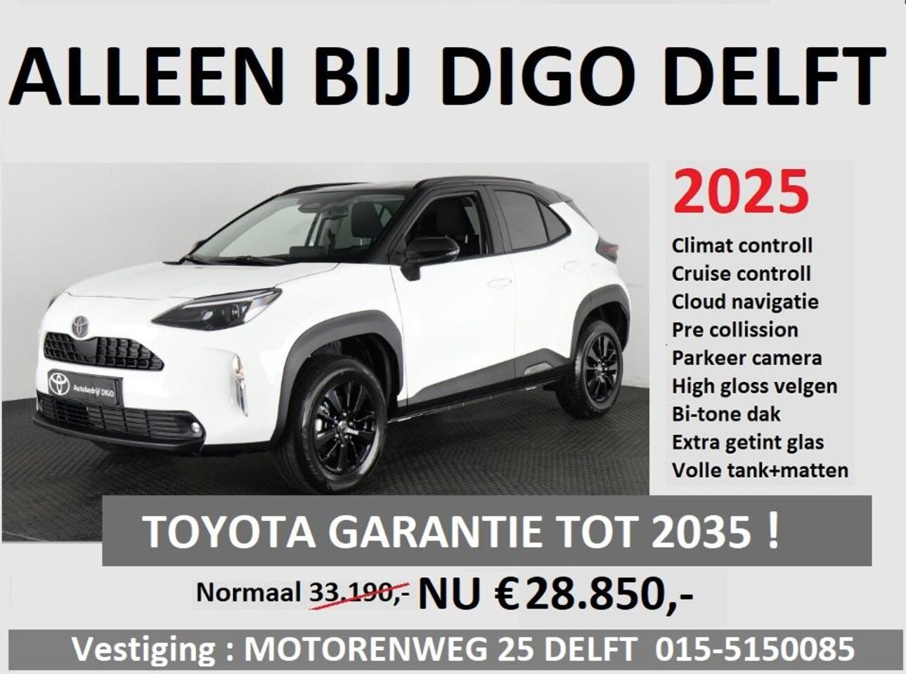 Toyota Yaris Cross - 1.5 Hybrid 115 ACTIVE BI-TONE LIMITED 2025 | NIEUW UIT VOORRAAD LEVERBAAR | 10 JAAR GARANT - AutoWereld.nl