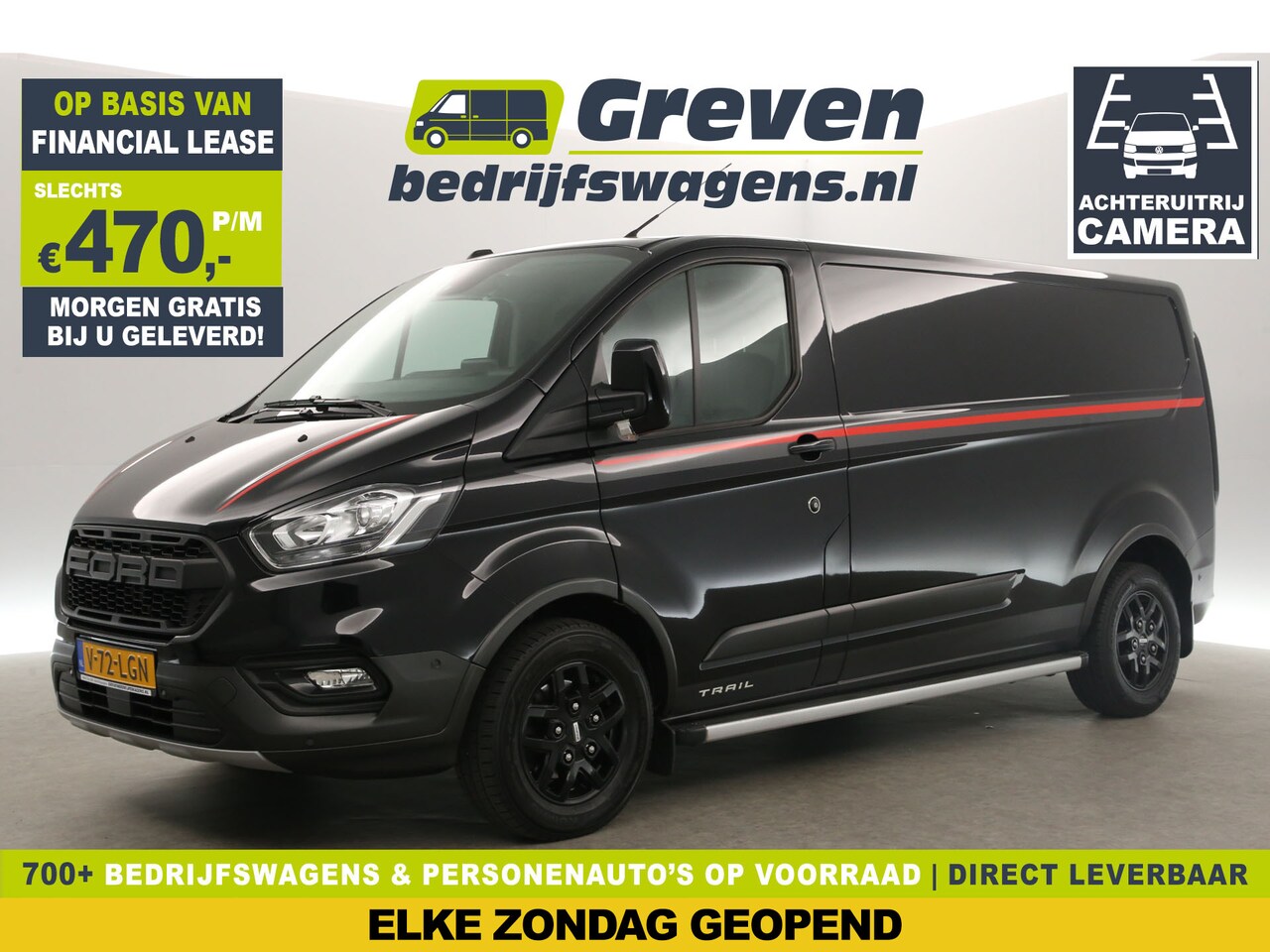 Ford Transit Custom - 340 2.0 TDCI L2H1 TRAIL | MARGE! | 2800KG Trekgew. Trekhaak Airco Camera Cruise LED Carpla - AutoWereld.nl