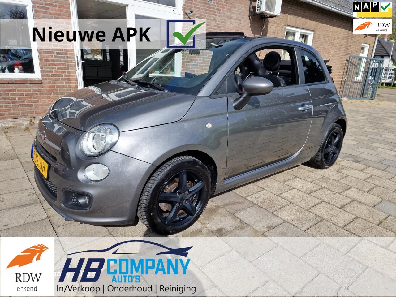 Fiat 500 C - 1.2 500S | Cabrio | Sportief | Multimedia | Dealer onderhouden | Nieuwe APK - AutoWereld.nl