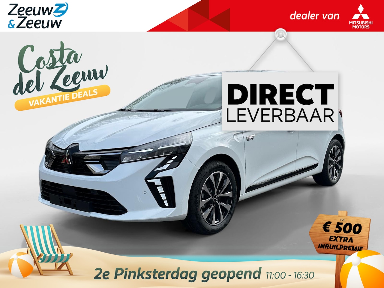 Mitsubishi Colt - 1.6 HEV Intense 8 jaar garantie  NU 3000,- VOORRAAD KORTING  CAMERA | CLIMATE | CRUISE | A - AutoWereld.nl