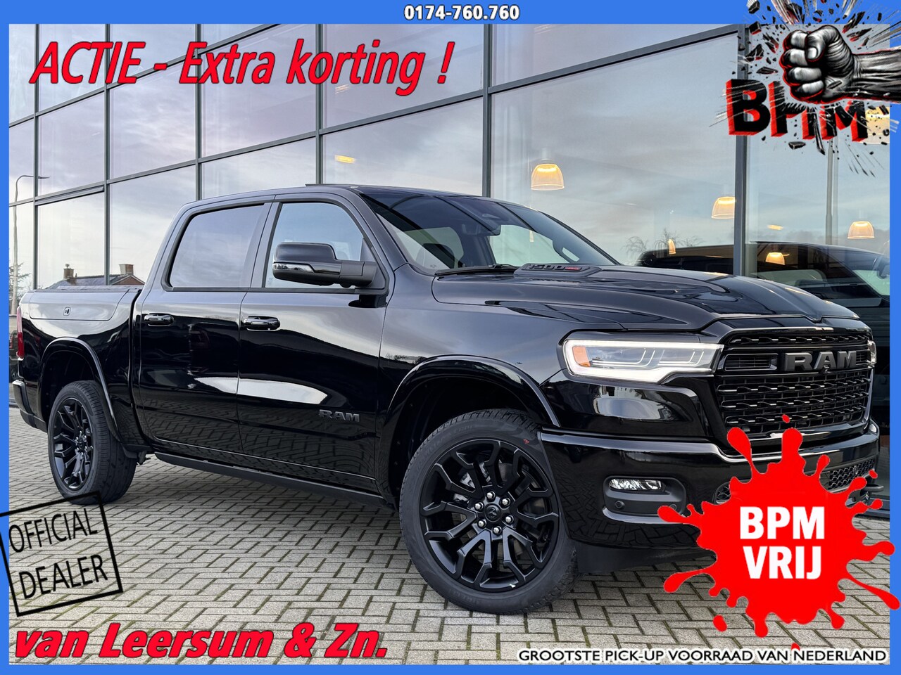 Dodge Ram Pick Up - Limited Night 540 PK | Pano | H&K | Digital Mirror & Headup display - AutoWereld.nl